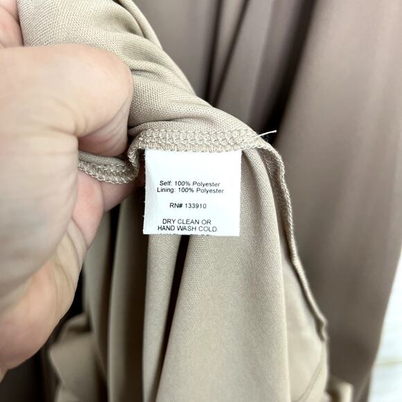 Show Me Your MuMu Jenn Maxi Dress Dune Chiffon - Picture 7 of 11